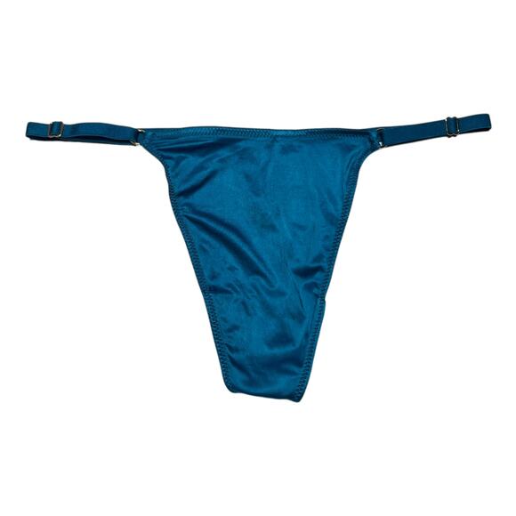 Victoria's Secret Smooth High-Leg Adjustable V-String Panty Jade Size Medium - Picture 1 of 2